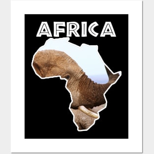 African Wildlife Continent Elephant Scents Posters and Art